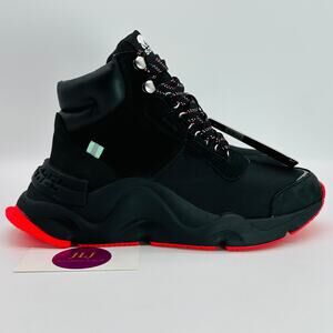 Sorel Women's Kinetic RNEGD Conquest WP Boots Black/Red NL4400-012 Size 5